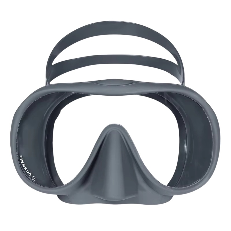 Маска безрамная c кейсом темно-серая