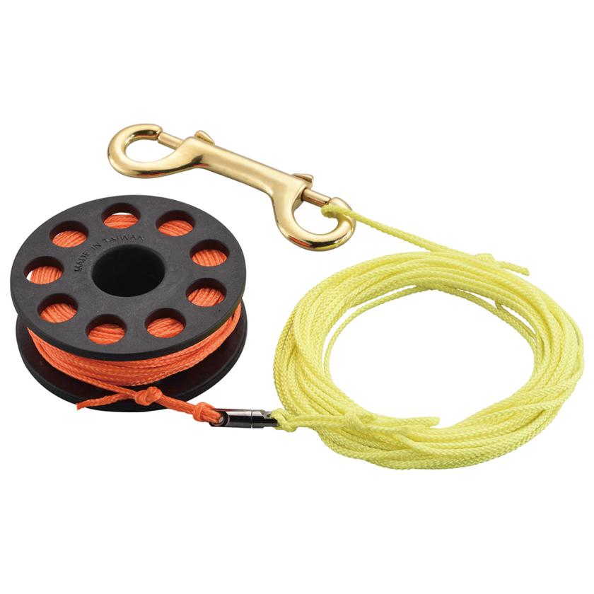 Шпуля ходовая 15м с двухцветным линем