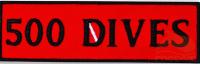 Шеврон тканный ISC "500 DIVES" Шеврон тканный ISC "500 DIVES"