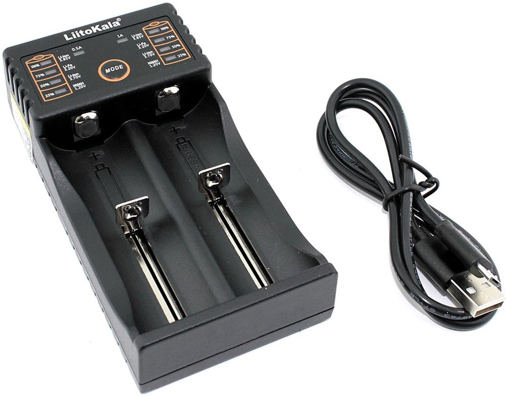 Зарядное устройство LiitoKala 202 на 2 аккумулятора