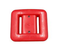 Груз в пластиковом покрытии красный, фото Груз в пластиковом покрытии красный