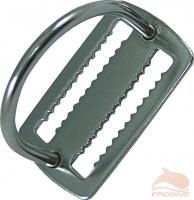 Пряжка-фиксатор с D-кольцом, увеличенного размера металл 90 градусом 