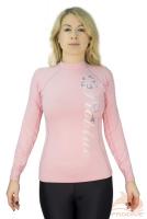 Футболка лайкра длинный рукав женская