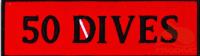 Шеврон тканный ISC "50 DIVES" Шеврон тканный ISC "50 DIVES"