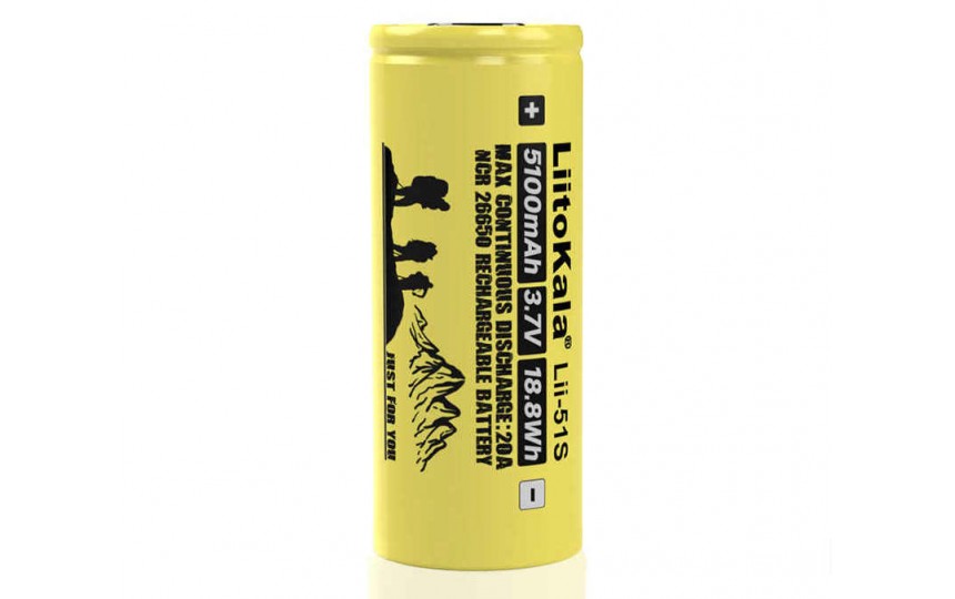 Аккумулятор LiitoKala 26650 5100 мА