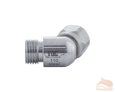 Уголок поворотный 120град TDE LP 9/16 Латунь