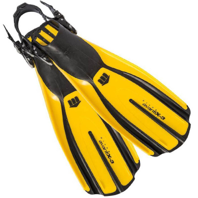 Ласты регулируемые MARES PLANA AVANTI X3 р.XS (36-37), цв.желтый