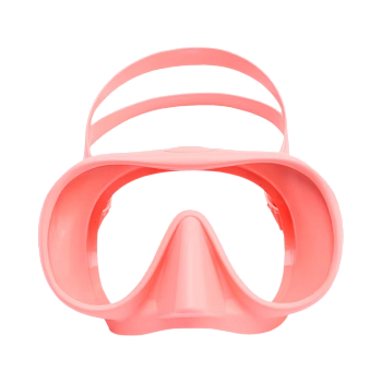 Маска безрамная c кейсом светло-розовая