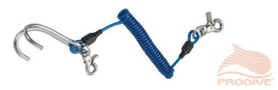 Крюк коралловый двойной с пружиной и карабином
