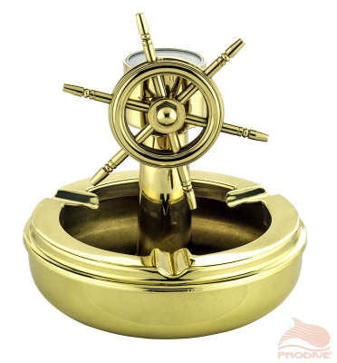 Супенир пепельница Штурвал с компасом