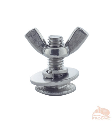 Комплект стяжной (Болт D-8мм+шайба+гровер+барашлек) 35мм