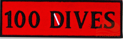 Шеврон тканный ISC "100 DIVES" Шеврон тканный ISC "100 DIVES"