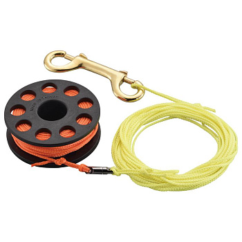 Шпуля ходовая 15м с двухцветным линем