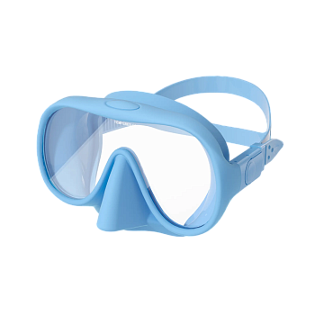 Маска безрамная c кейсом морской волны