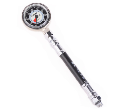 Манометр технический на коротком шланге 15 см, 400 бар	