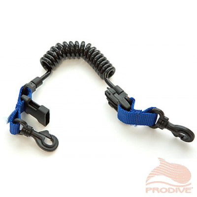 Спираль с защелкой и пластиковыми карабинами (AquaLung)