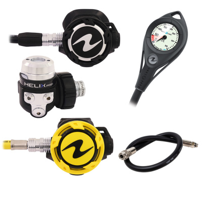 Комплект регулятор HELIX PRO с октопусом, манометром и шлангом
