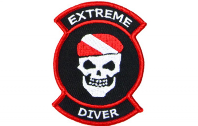 Шеврон тканный ISC &quot;EXTREME DIVER&quot;