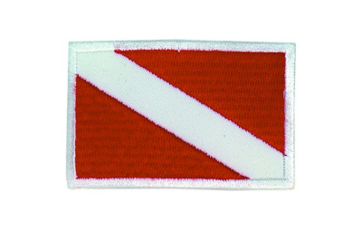 Шеврон тканный ISC Дайверский флаг