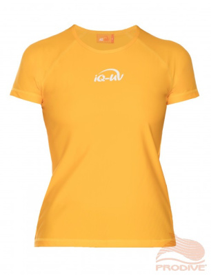 iQ 668122-2228-XXS Футболка, свободный крой, короткий рукав iQ UV 300+ жен, желтый