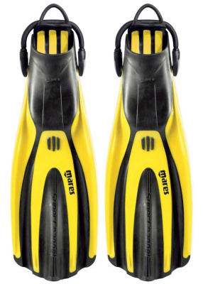 Ласты регулируемые MARES AVANTI SUPERCHANNEL OH р.XL (43-46), цв.желтый. с эласт.фиксатором