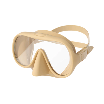 Маска безрамная c кейсом бежевая