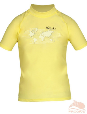 iQ 735544-2228-164 Футболка детская, короткий рукав iQ UV 300+ Ocean, желтый