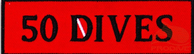 Шеврон тканный ISC "50 DIVES" Шеврон тканный ISC "50 DIVES"