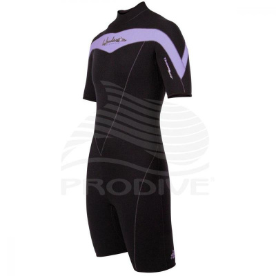 Гидрокостюм THERMOPRENE SHORTY 3 мм, женский, черный/фиолетовый (6)
