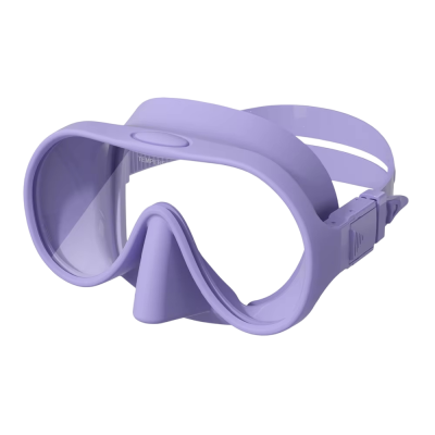 Маска безрамная детская c кейсом сиреневая