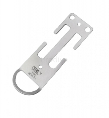 Пластина SDM 8.1 двухщелевая с торцевым ушком TDE