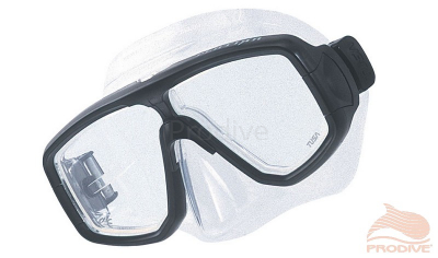 TS M-20QB BK/SS МАСКА TUSA ПЛАТИНА черный силикон