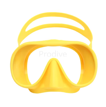 Маска безрамная c кейсом желтая