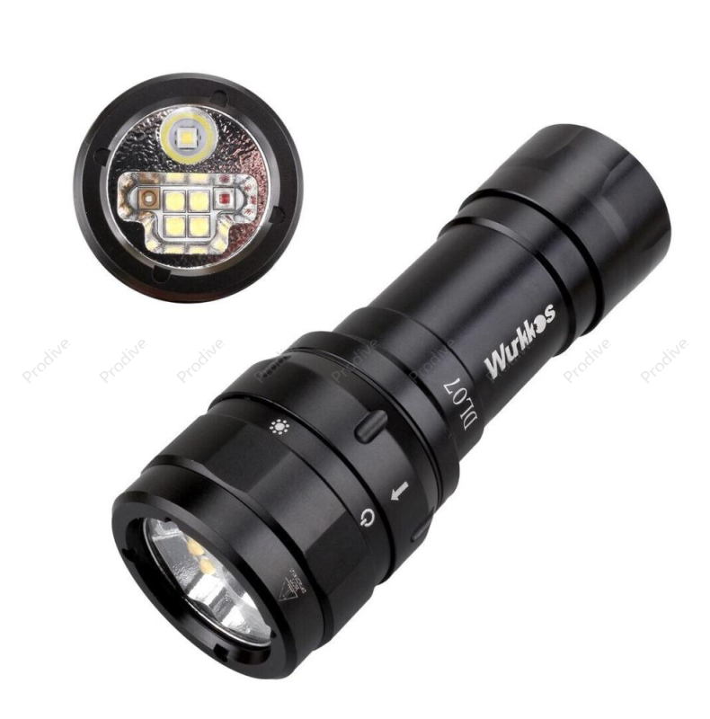 Фонарь подводный Wurkkos c UV и ИК светом, фото Фонарь подводный Wurkkos c UV и ИК светом