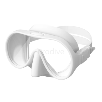 Маска безрамная детская c кейсом белая