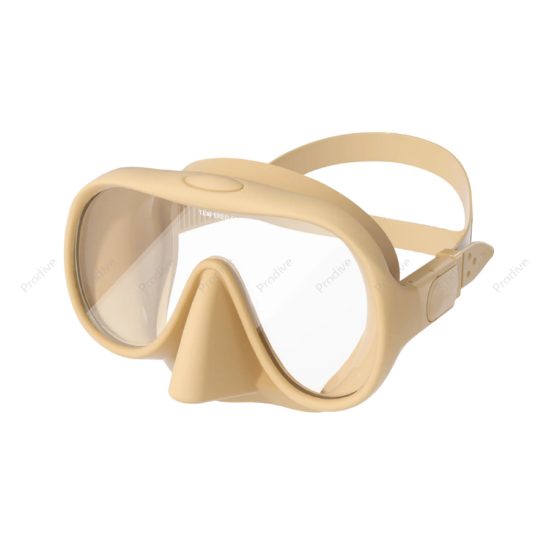 Маска безрамная c кейсом бежевая