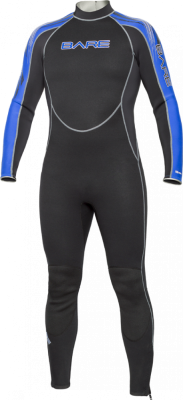Гидрокостюм Bare 7mm Velocity Full, Mens, Blue (синий, 3XL)