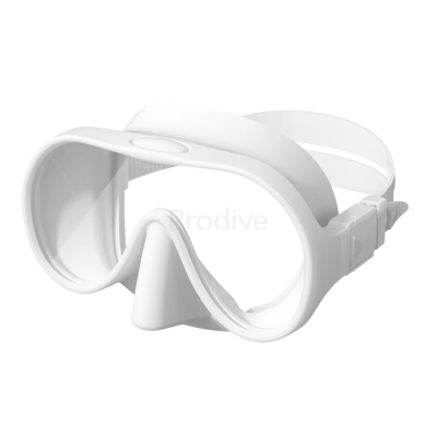 Маска безрамная детская c кейсом белая