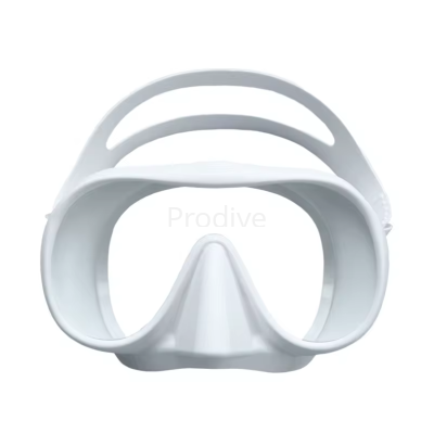 Маска безрамная c кейсом белая