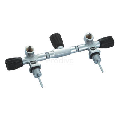 Манифольд в сборе DIN 300 бар 25x2 на баллоны 140мм