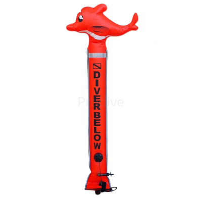 Буй оранжевый дельфин 150см