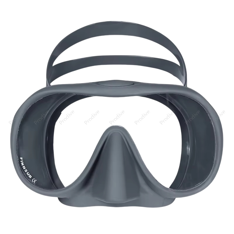 Маска безрамная c кейсом темно-серая